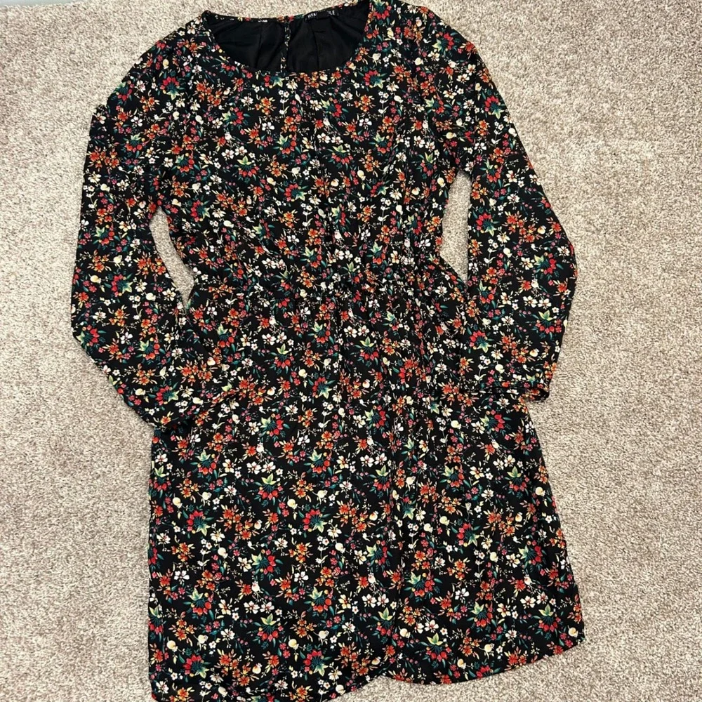 J.Crew Mercantile Floral Dress Women Size 8 Lined Long‎ Sleeve Preppy Business